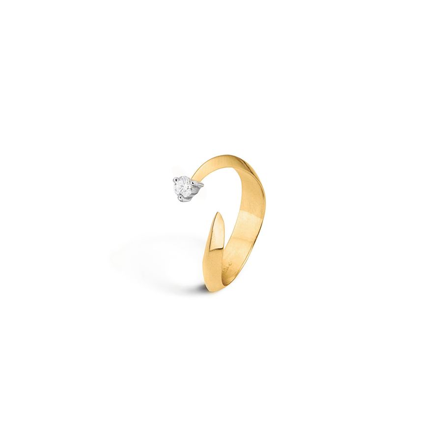 Anello 'Solis' giallo due elementi con brillante SOLIS | AN2 1BRILLAU18G CT 0,08